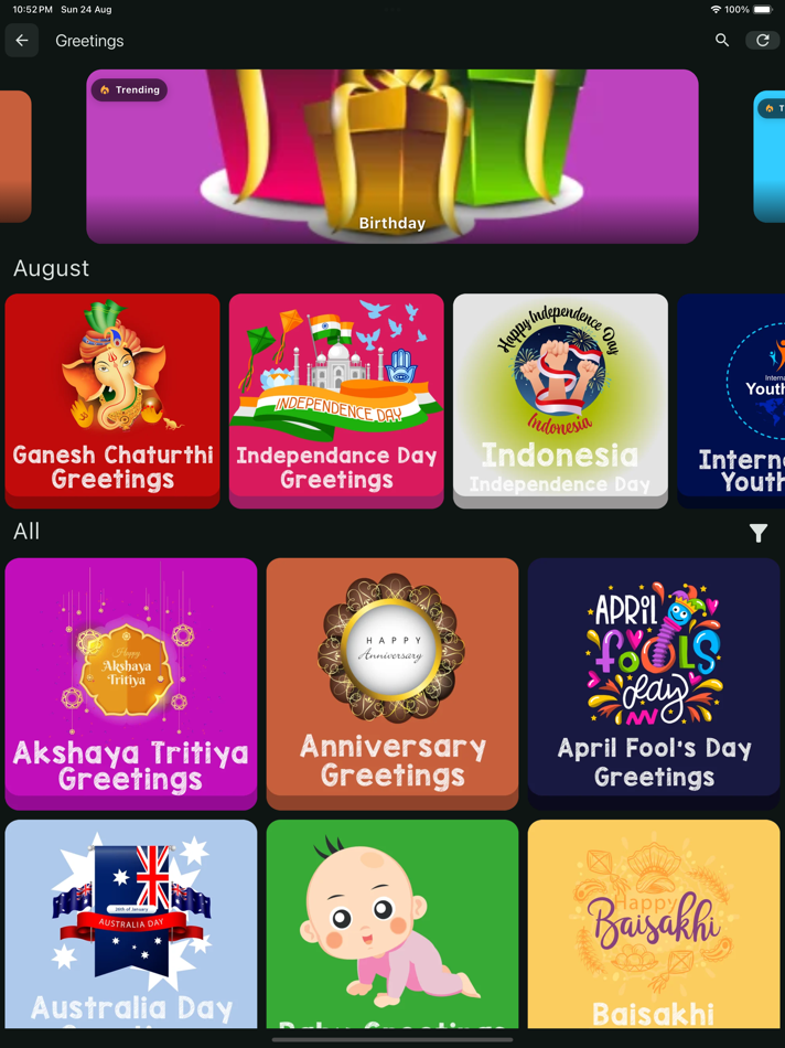 #3. Greetings n More (iOS) Podle: Rajesh Gupta