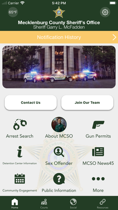 Mecklenburg Co Sheriffs Office Screenshot
