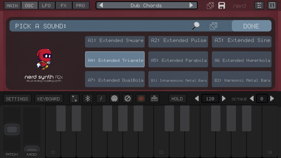 #6. NERD Synth A2x (iOS) Podle: AudioKit Pro