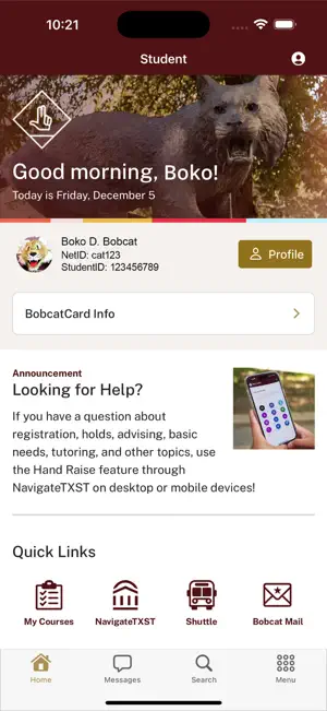 Texas State University Mobile screenshot 1