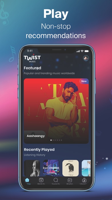 Twist Music, Podcast & Radio Screenshot