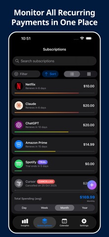 Subscription Manager: SubTrack Screenshot 3 of 10