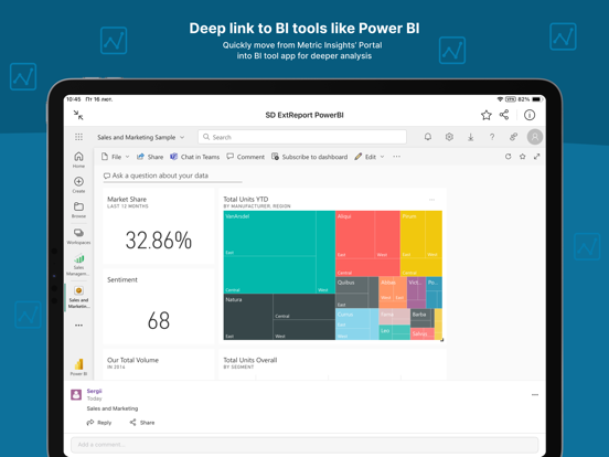 Metric Insights iPad screenshot 5 - Business app