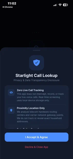 Starlight Call Lookup screenshot 1