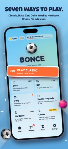 Bonce: Ball Pop Reaction Game iPhone screenshot