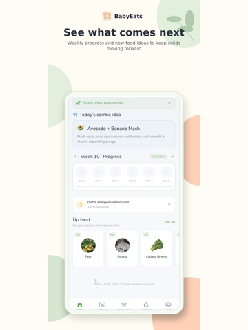 BabyEats: BLW Meal Planner iPad screenshot