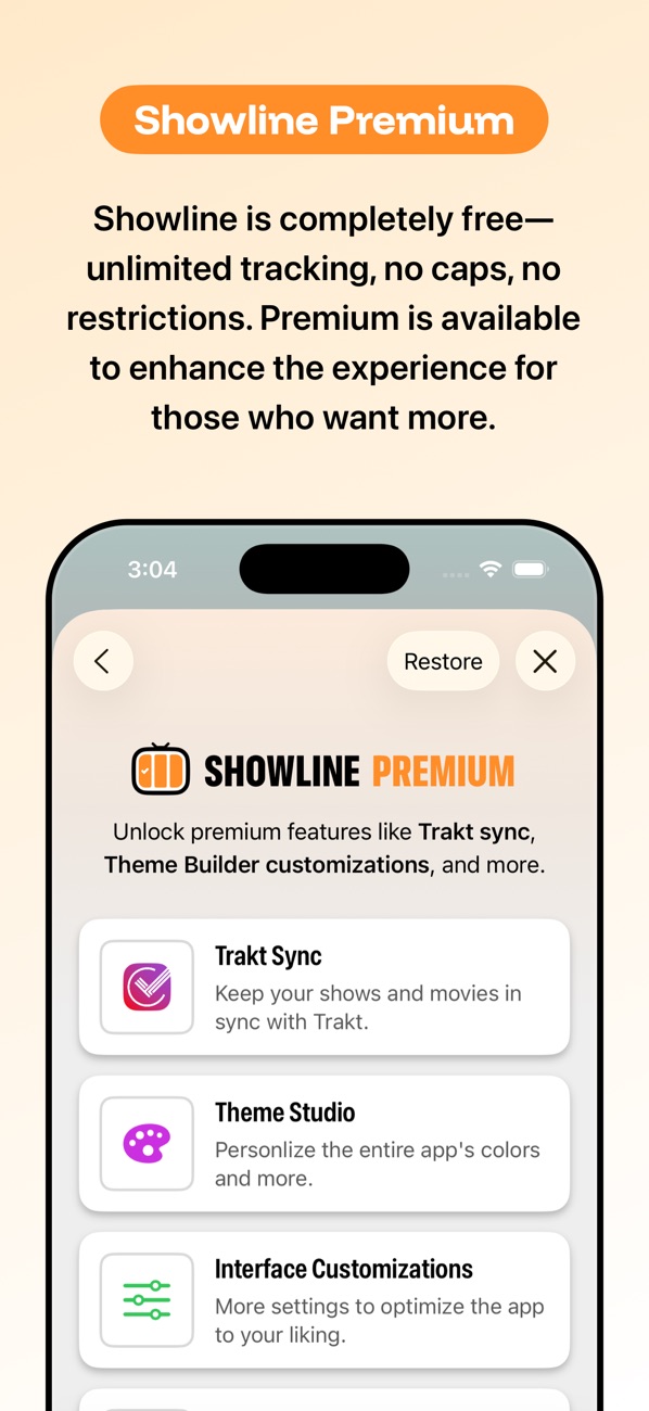 Showline: TV & Movie Tracker screenshot 5