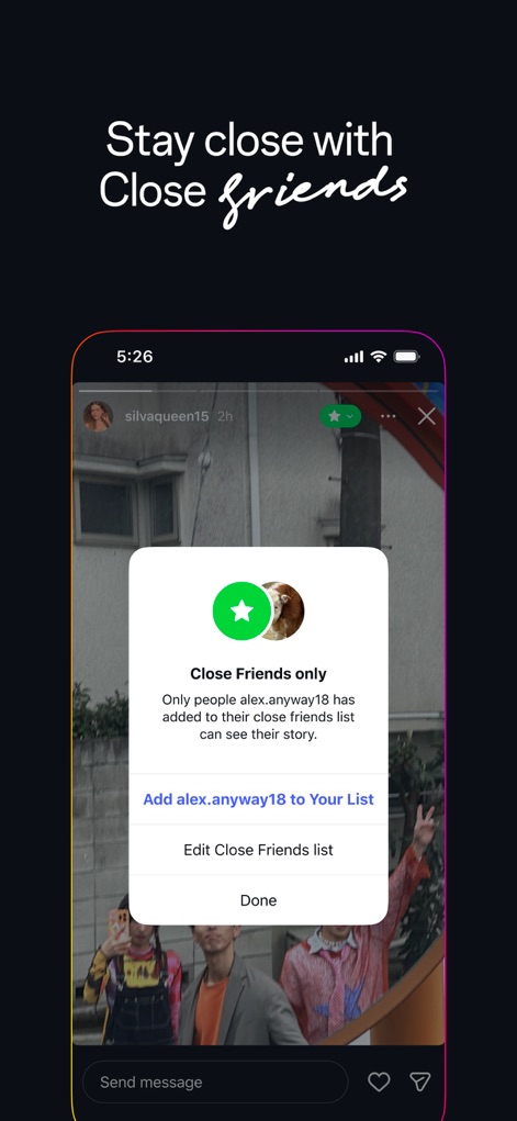 Instagram - Exclusive Circle Connection