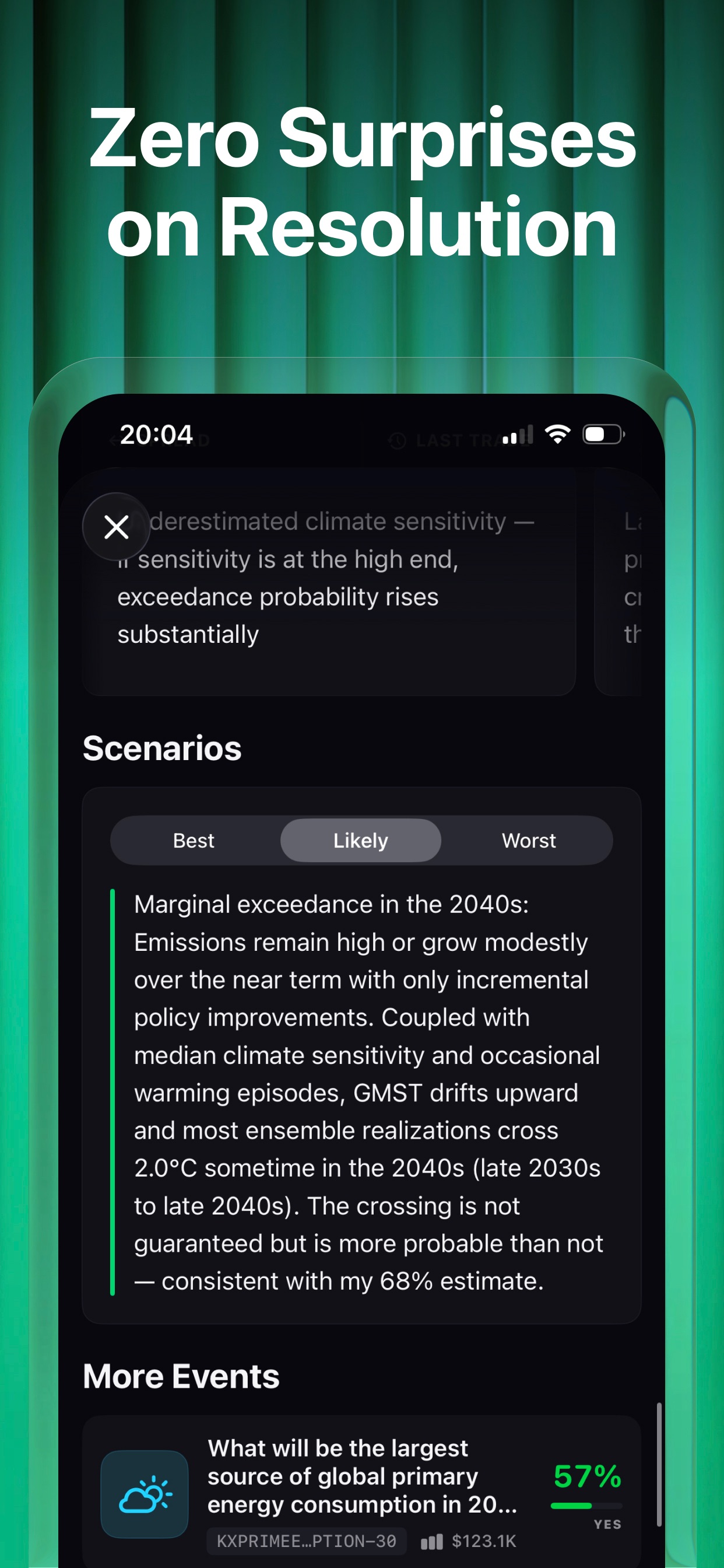 Screenshot 7 of Pythia: Predictions for Kalshi