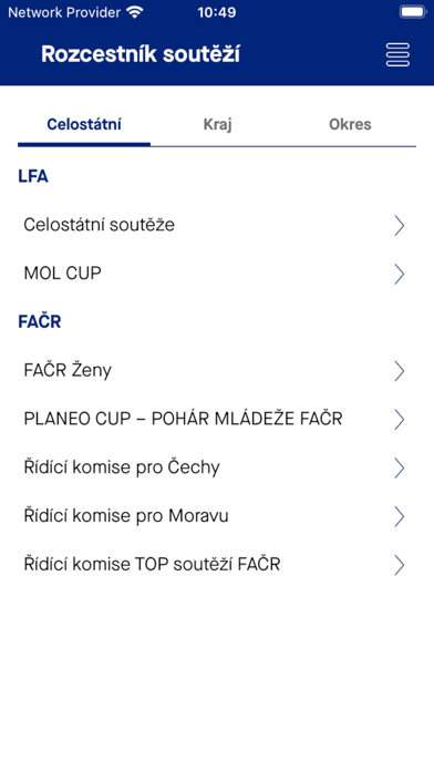 FotbalCZ Screenshot