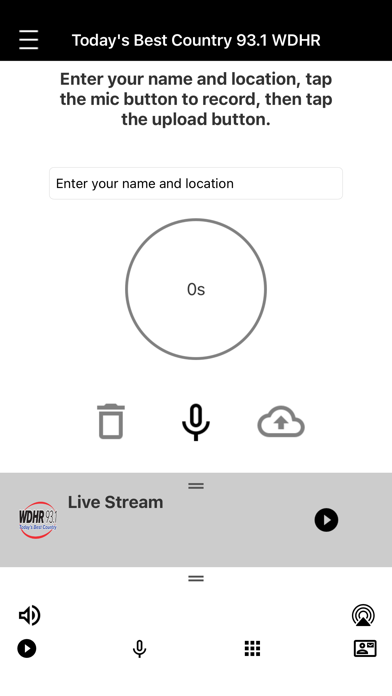93.1 WDHR Screenshot