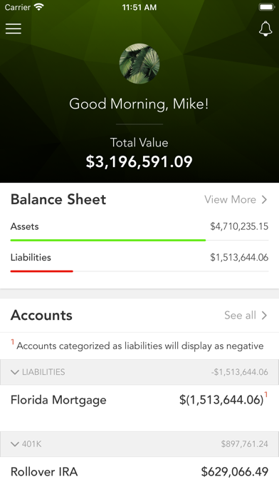 Hollow Brook Wealth Management Screenshot