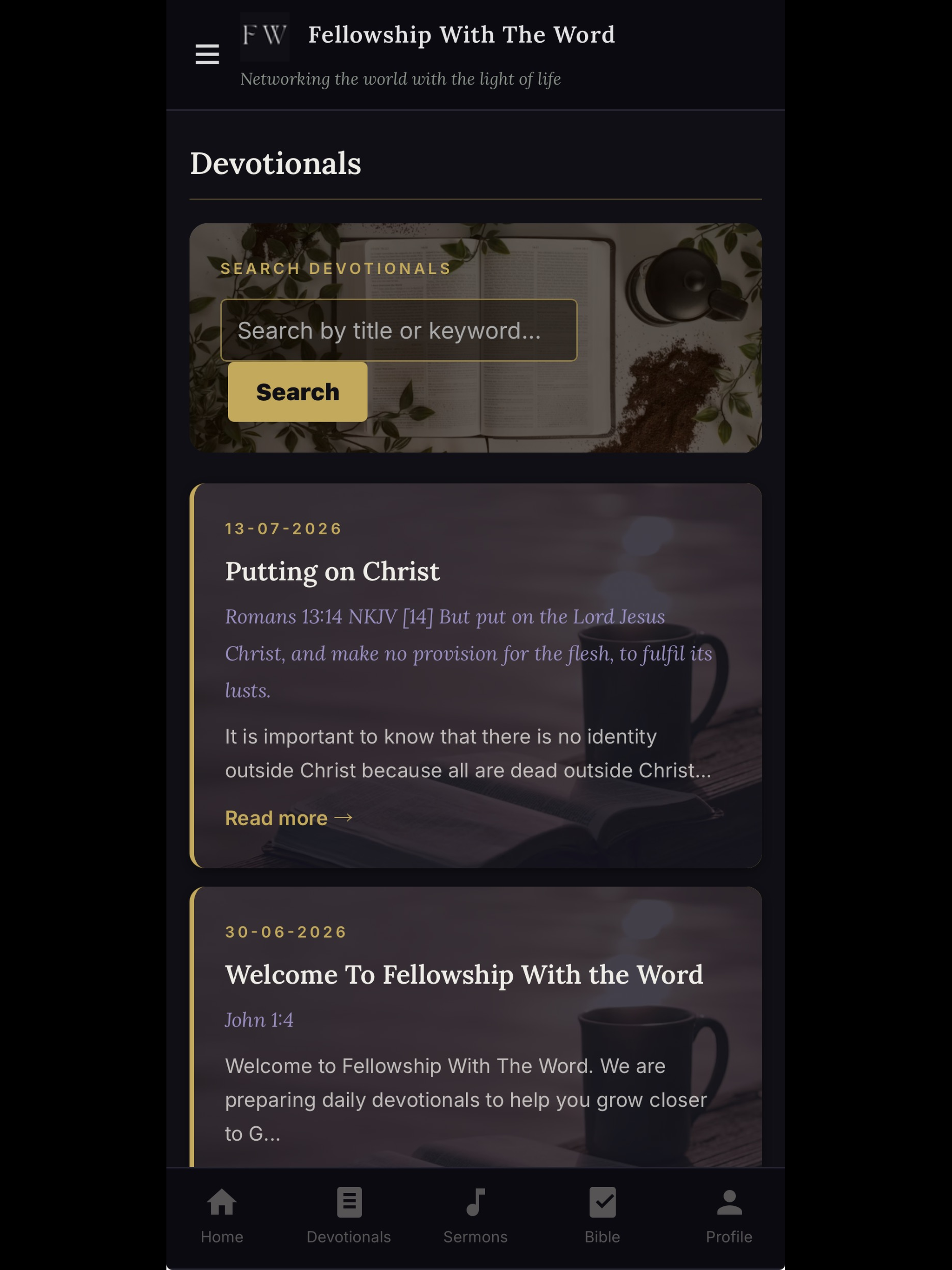 Fellowship With The Word screenshot 12