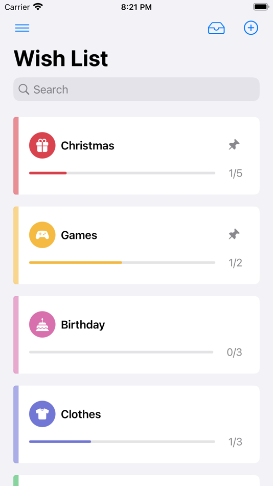 #1. My Wish List Pro (iOS) By: Evelyn Klassen