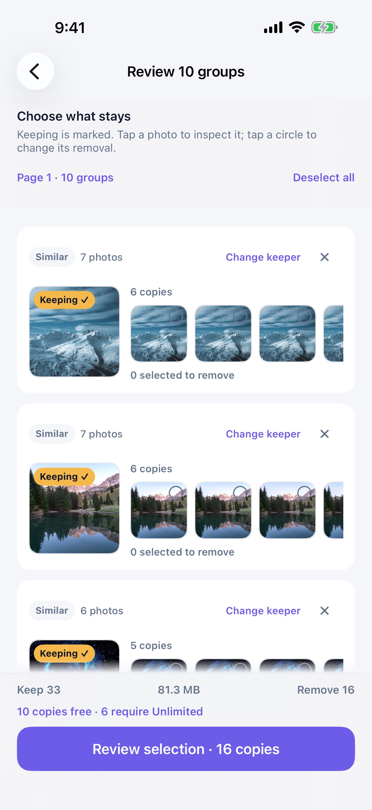 Screenshot 5 of Dupelganger: Duplicate Cleaner