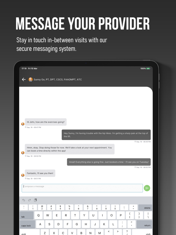Haynes Physical Therapy iPad screenshot 3 - Health & Fitness app