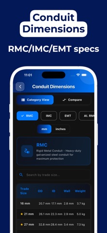 Conduit Bending - Bend Calc screenshot
