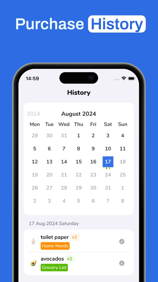 #7. Grocery Shopping List - Addy (iOS) By: Yusuf Onder