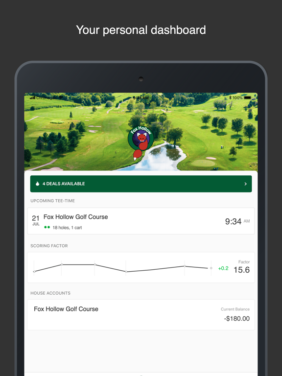 Fox Hollow Golf iPad screenshot 1 - Sports app