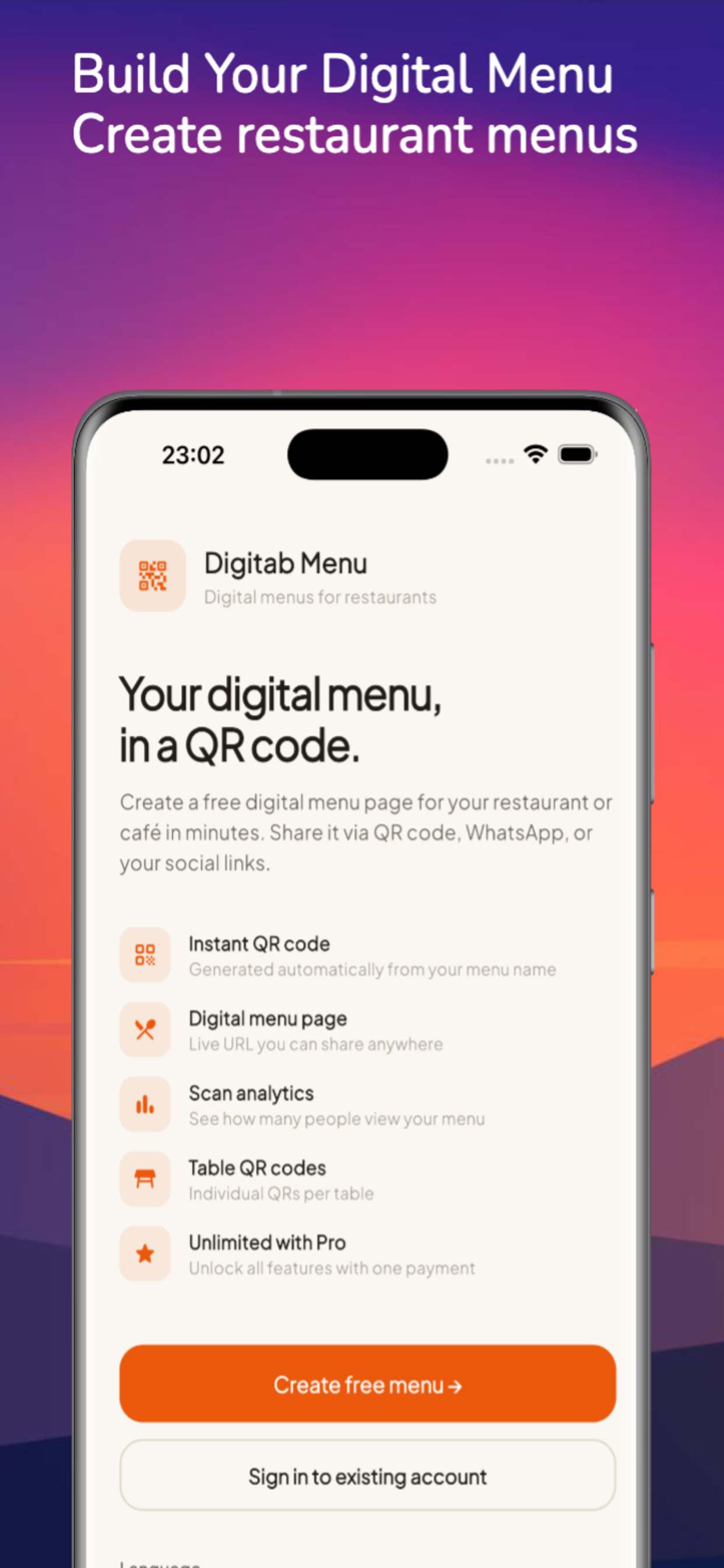QR Code Menu screenshot 3