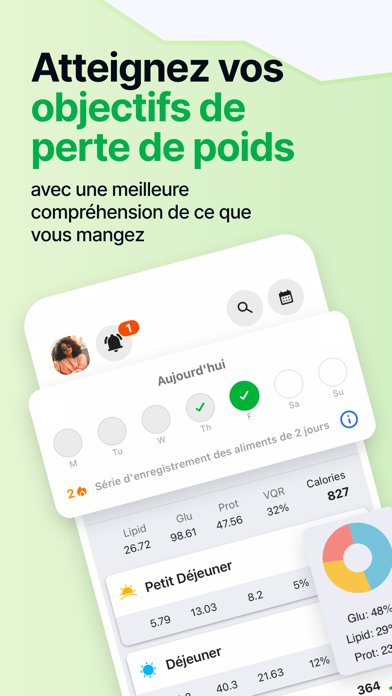 Screenshot #1 pour Compteur de Calories fatsecret