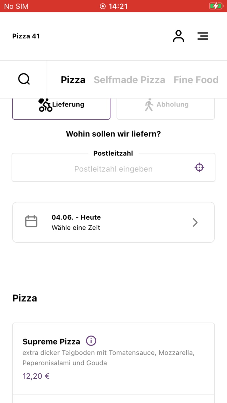 iPhone screenshot