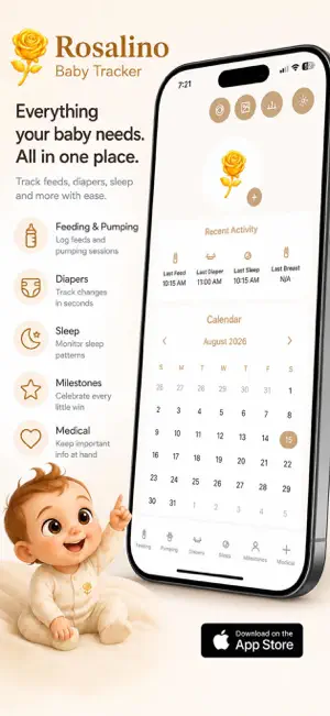Rosalino: Baby Tracker screenshot 1