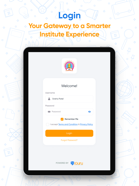 Vishwa Bharathi High School iPad screenshot