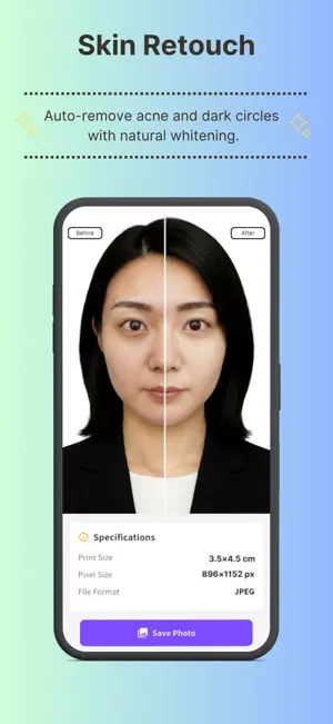ID Photo App - Skin,Suit Swap screenshot 4
