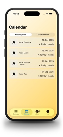 Subscriptions and Budget Screenshot 2 of 4
