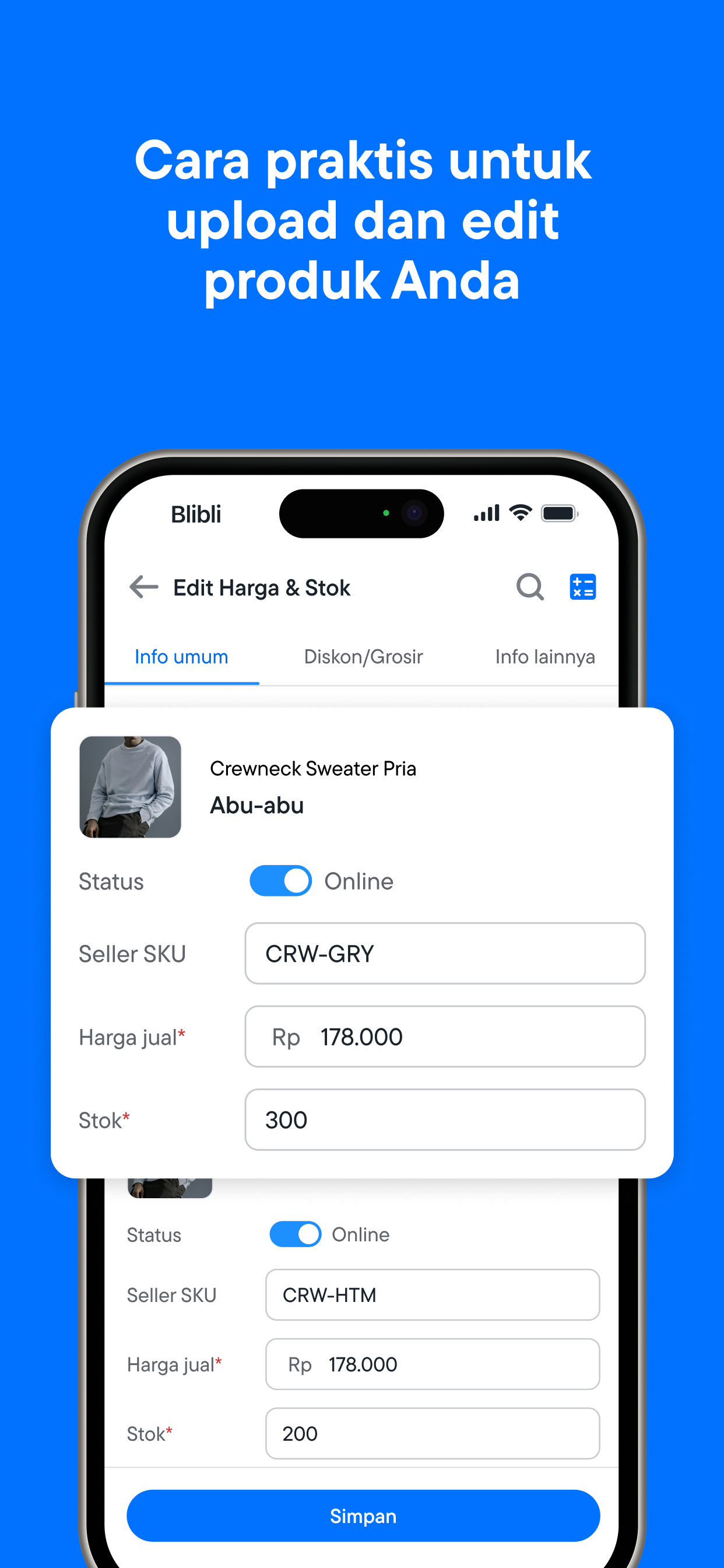 Blibli Seller Center