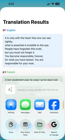 Captura de pantalla de Scanvex en iPhone 5
