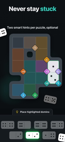 dotio: Pips Domino Puzzles iPhone screenshot