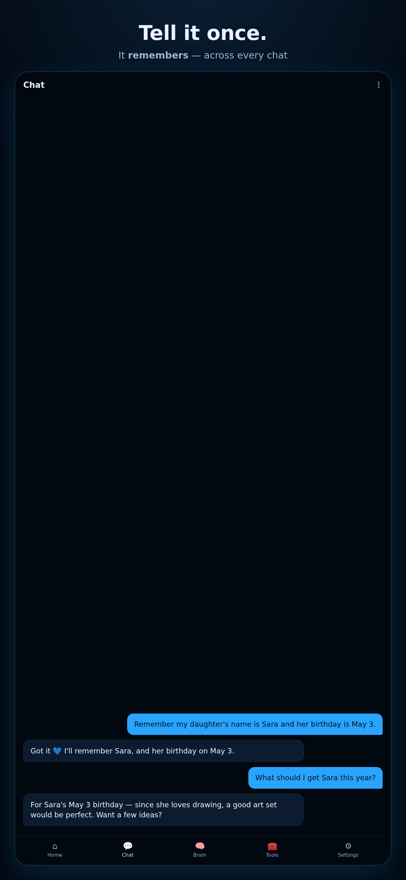 Mother AI: Private AI Memory screenshot 2