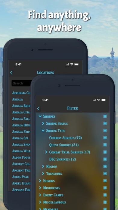 Shrines Guide - BotW Map Screenshot