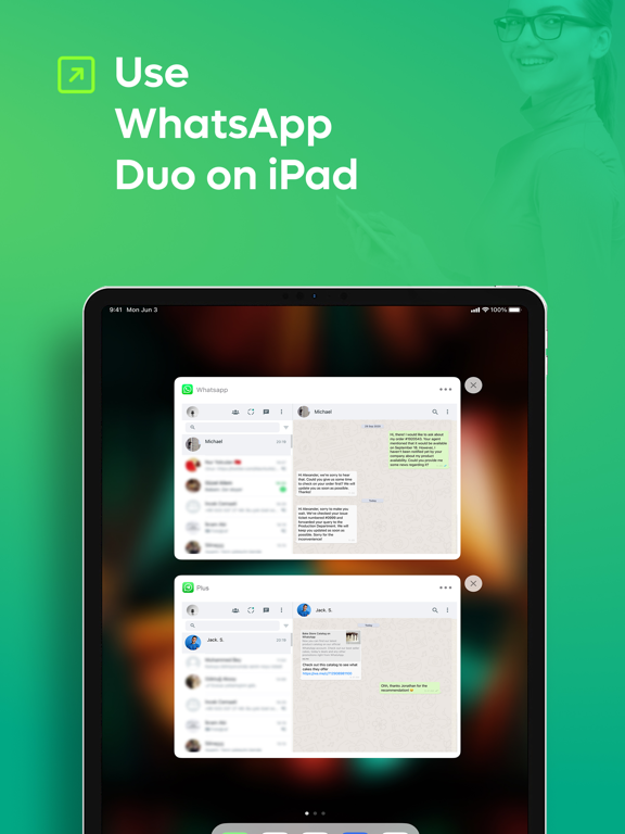 Screenshot #1 for Plus: Dual Messenger for WA