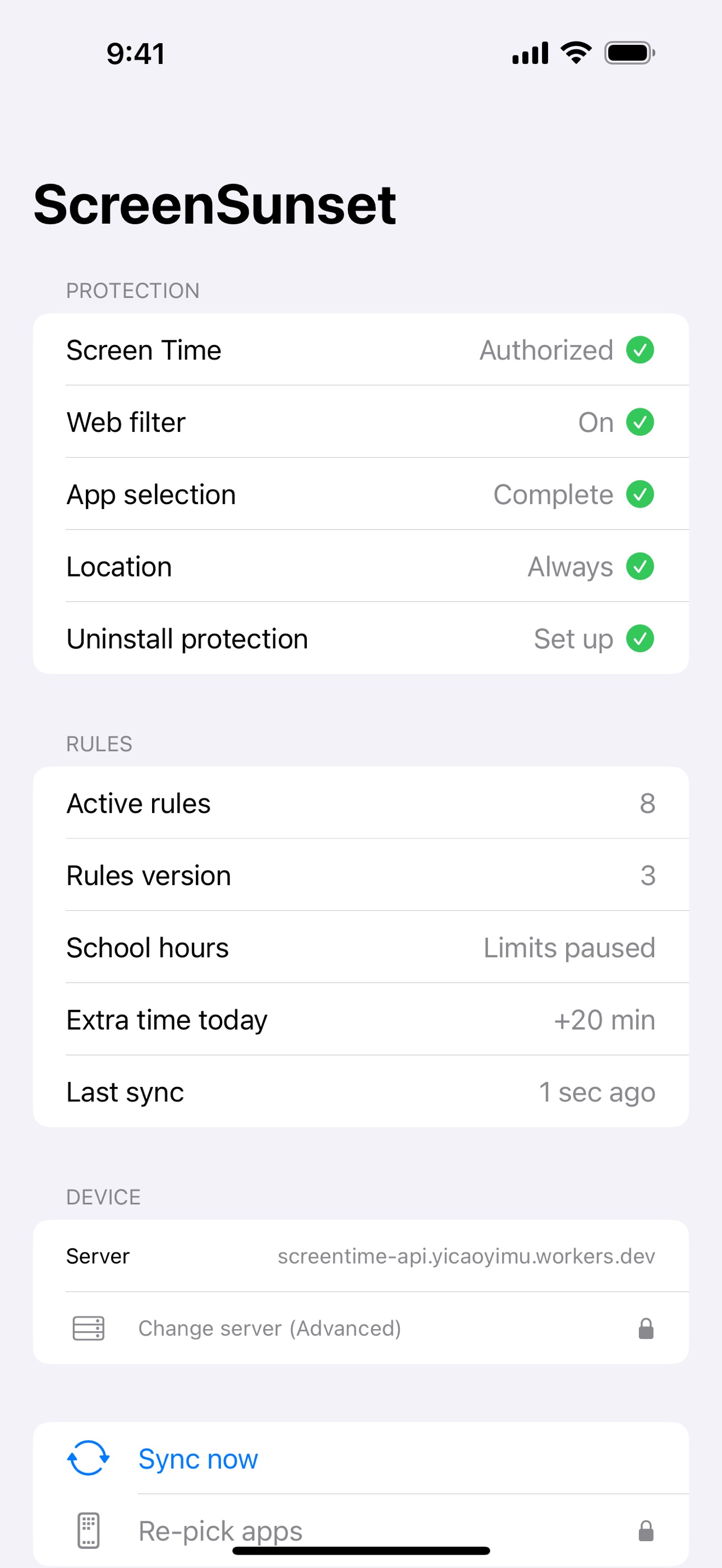 Screenshot 7 of ScreenSunset Companion