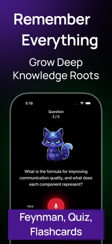Lurai AI: Learn, Recall, Apply iPhone screenshot