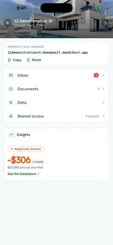 Deedchest: Property organiser screenshot 2 of 5