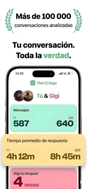The Cringe: Chat Wrapped iPhone screenshot 1