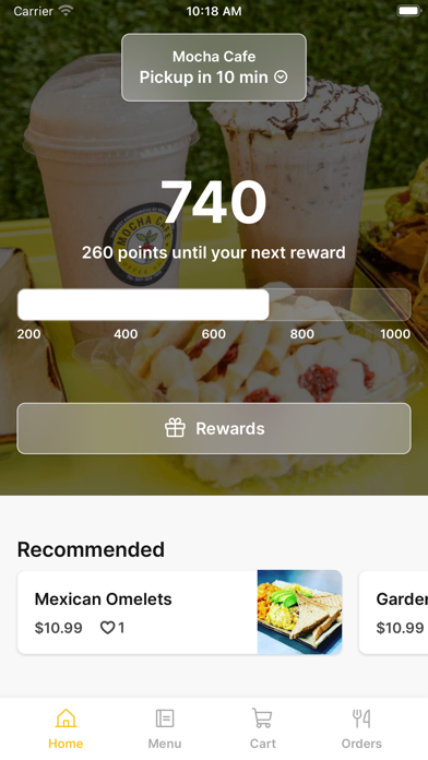 Mocha Cafe - Coffe Shop iPhone screenshot 1 - Food & Drink app