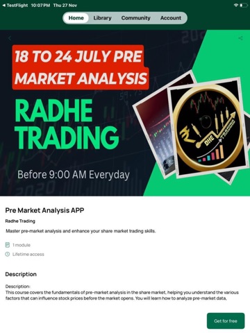 Radhe Trading iPad screenshot