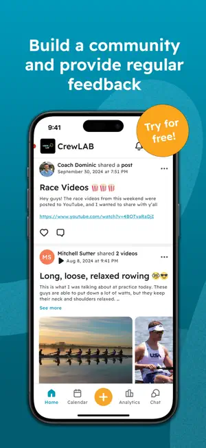 CrewLAB: Row, Run, Swim screenshot 2