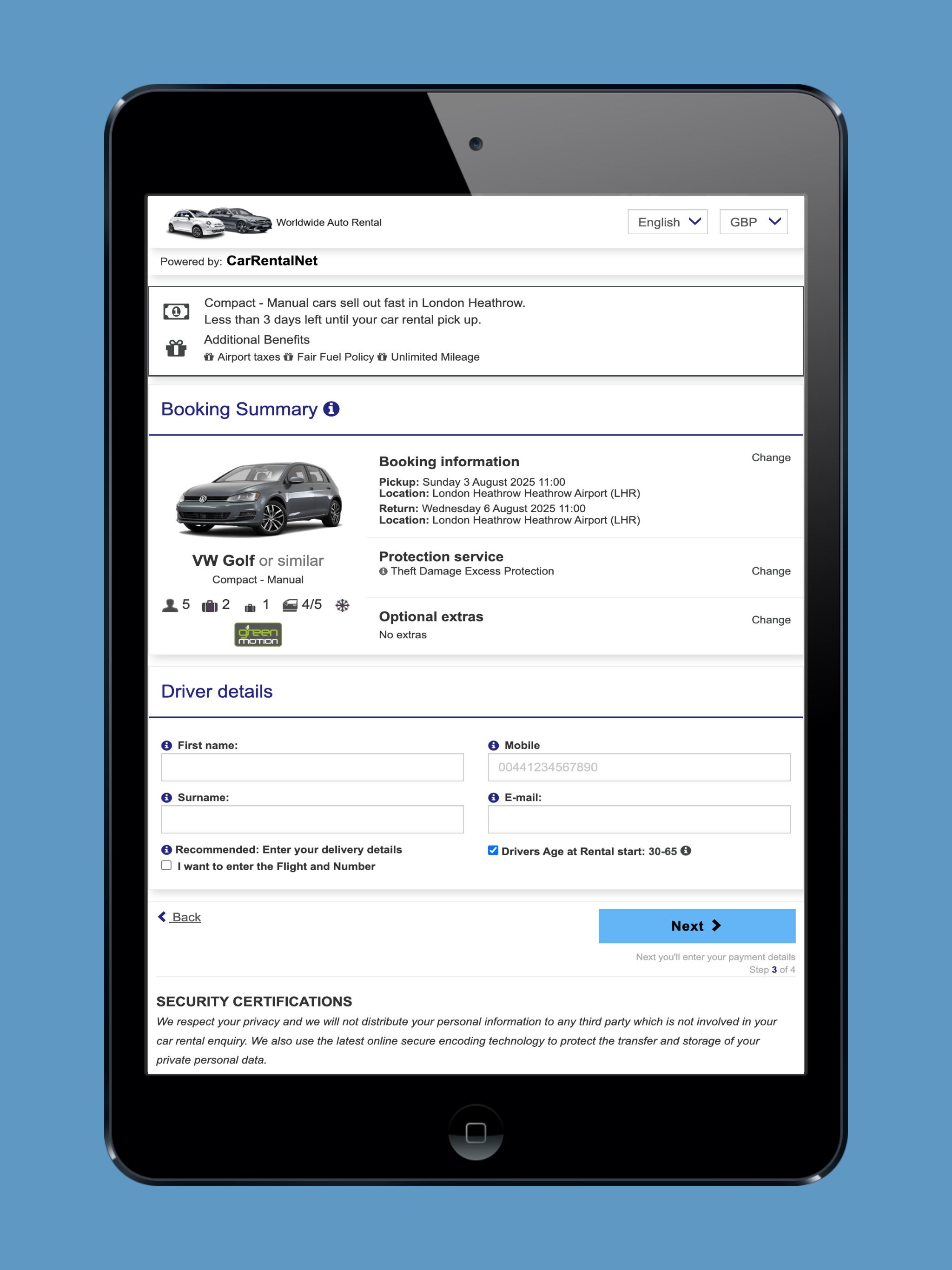 Global Auto Hire screenshot 8