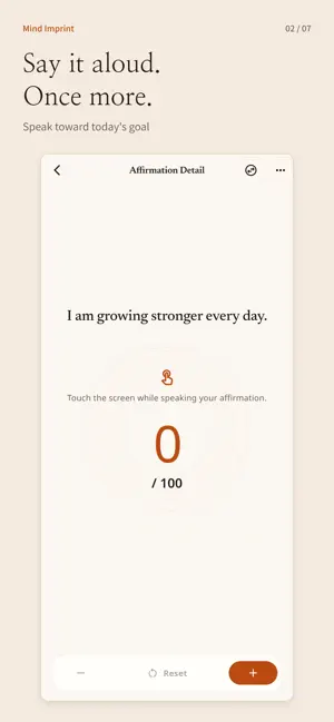 Mind Imprint - Affirmations screenshot 2