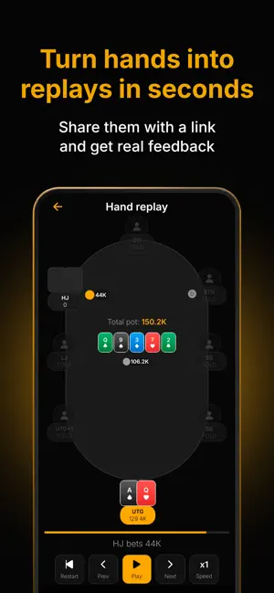 Record Poker Hands: Flop It screenshot 1