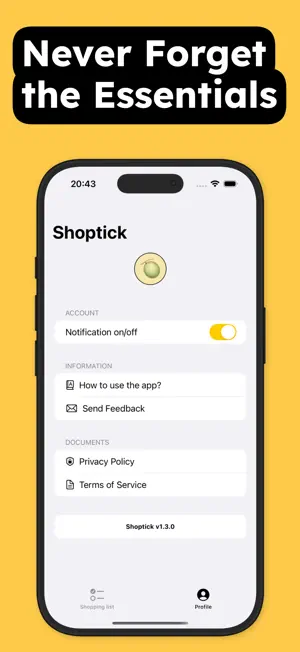 Shopping List: Shoptick screenshot 4
