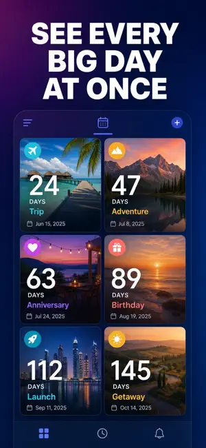 Countdown Timer: Days & Events screenshot 1