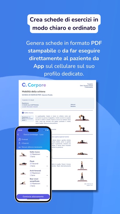 Corpore: Esercizi Fisioterapia