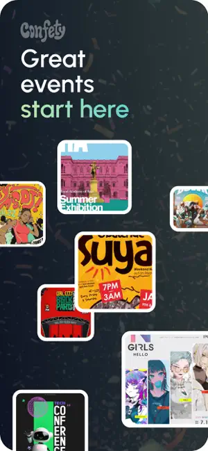 Confety: Events and Invites screenshot 1